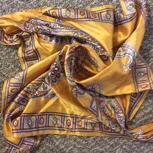 Classic Gold & Paisley Scarf